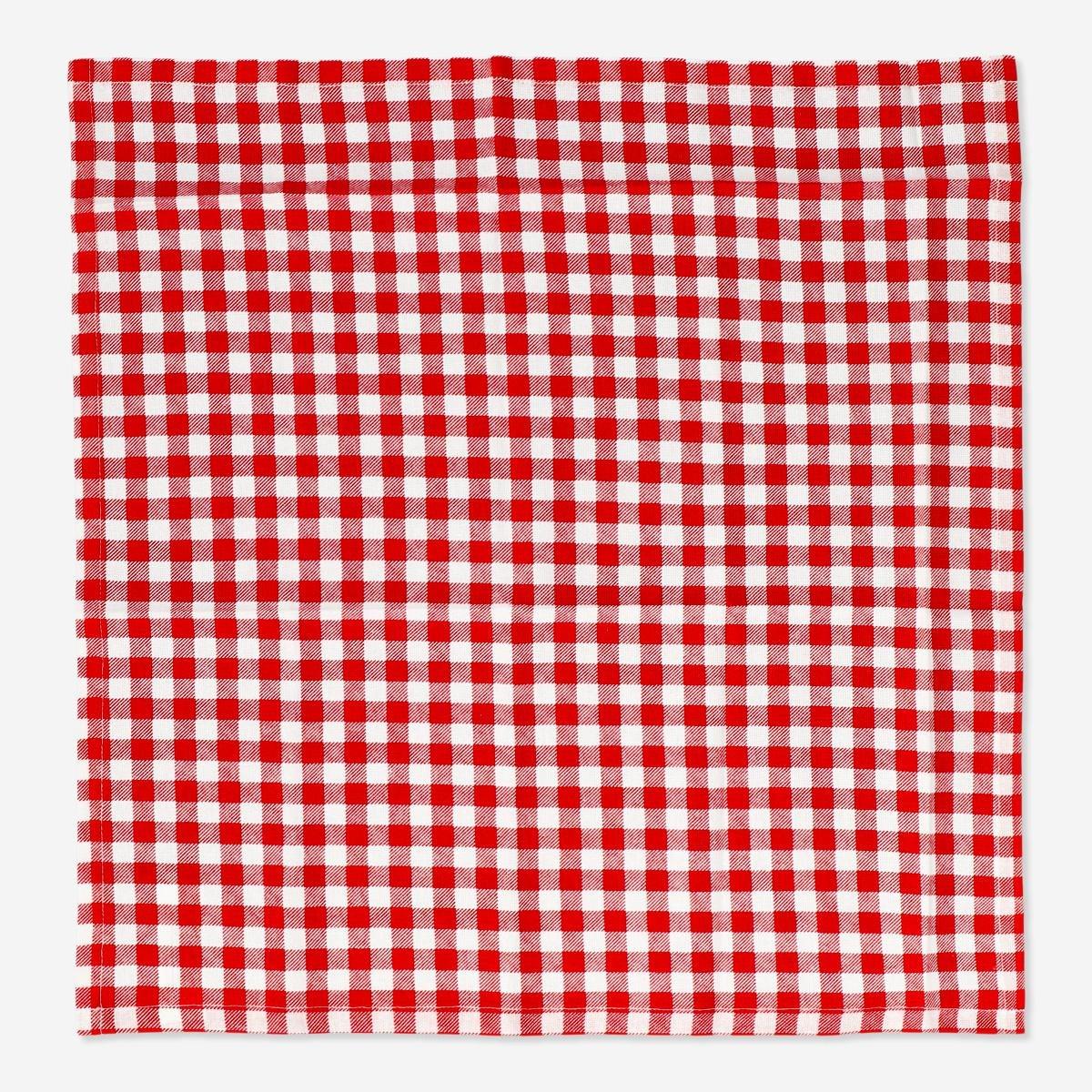 Red fabric napkins. 4 pcs