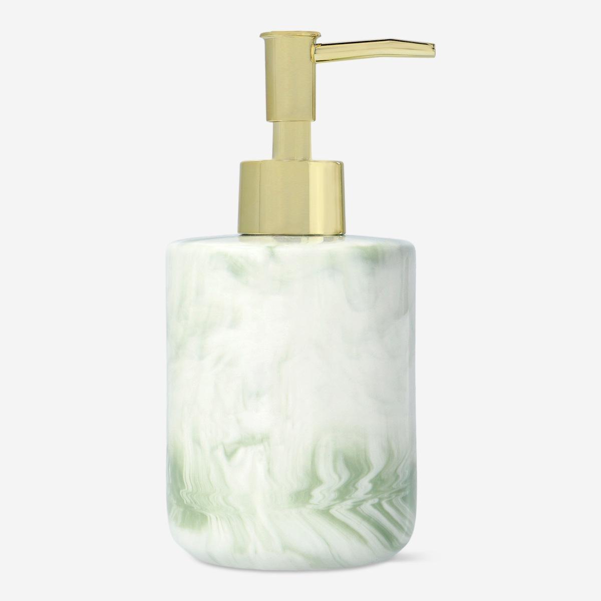 Green soap dispenser