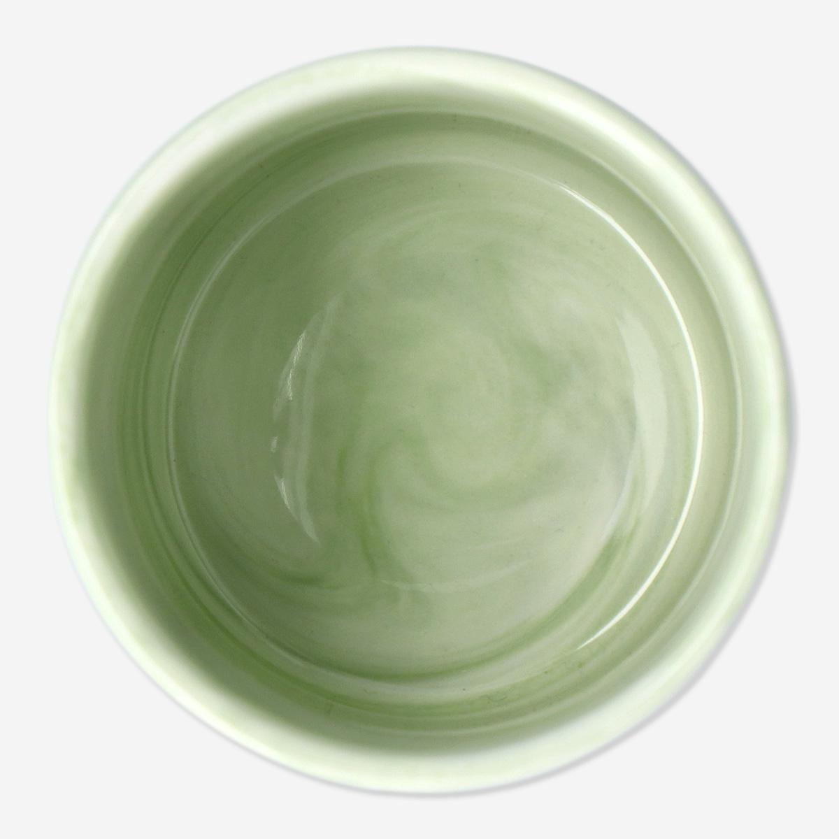 Green toothbrush holder
