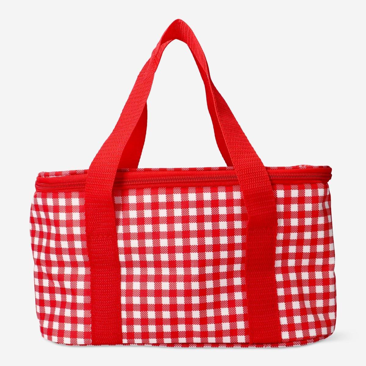 Red cooler bag