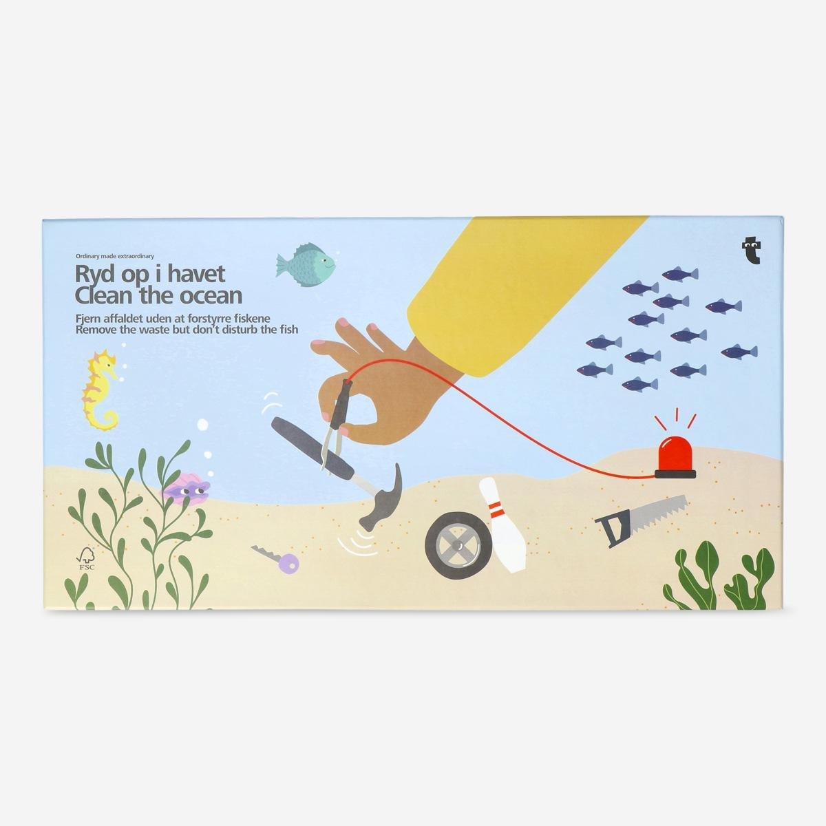 Multicolour clean the ocean game