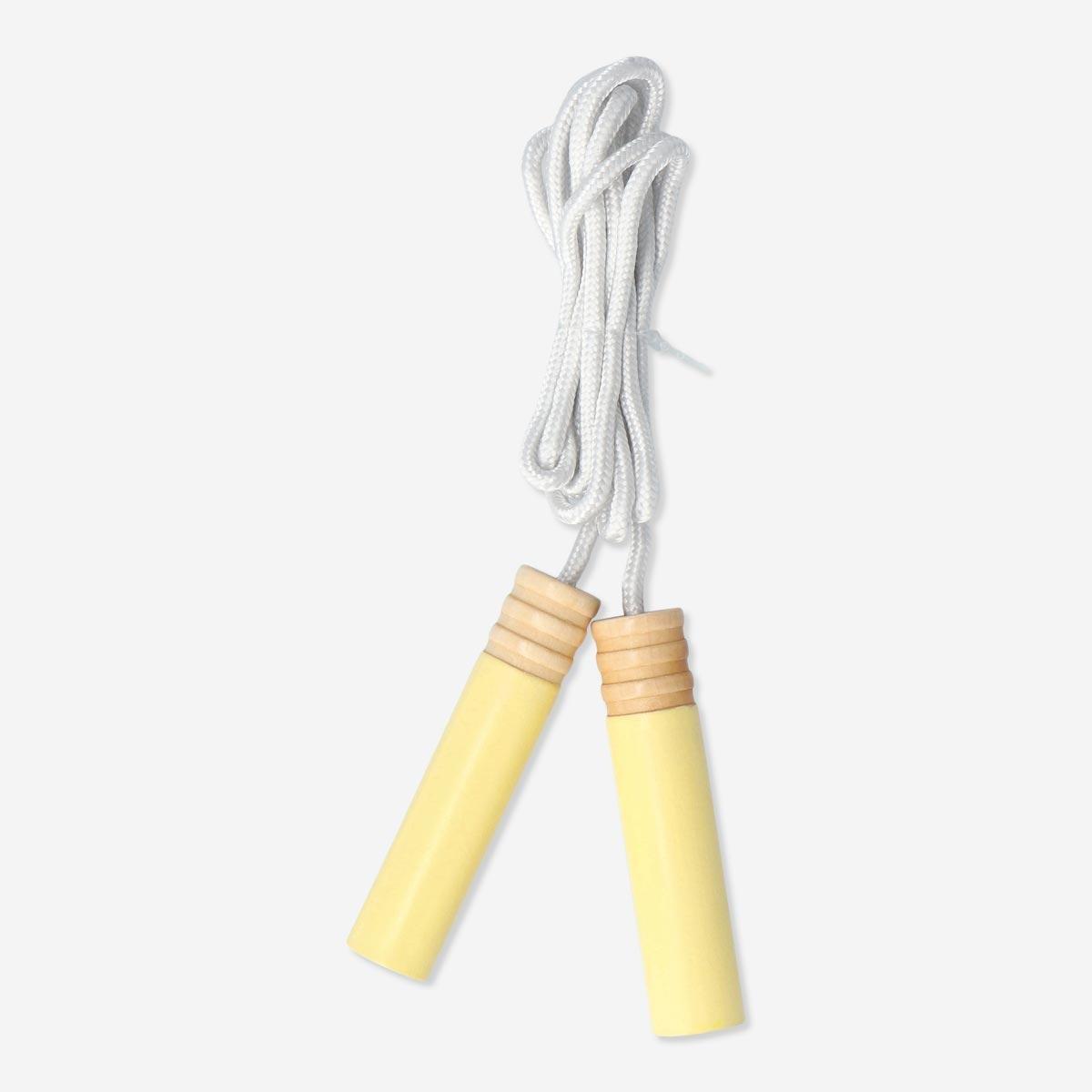 Yellow skipping rope