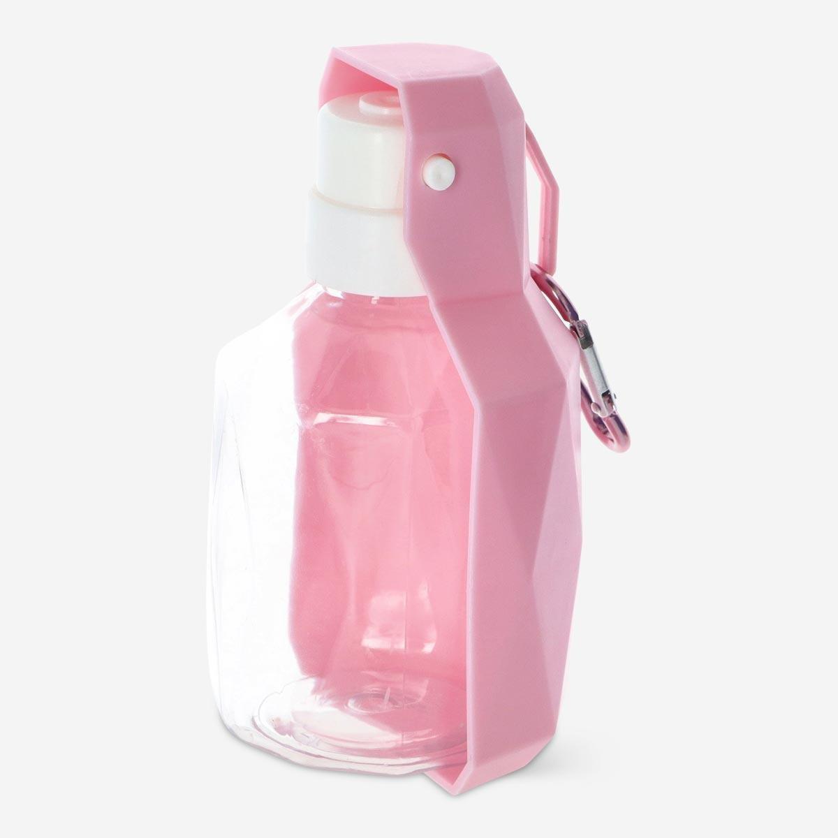 Pink pet drinking bowl