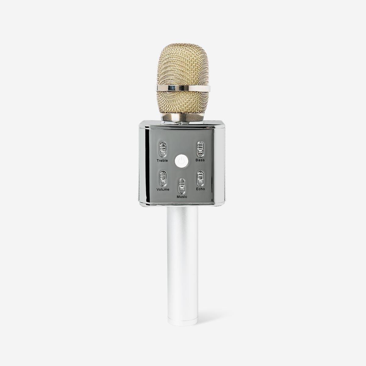 Multicolour wireless microphone with karaoke function