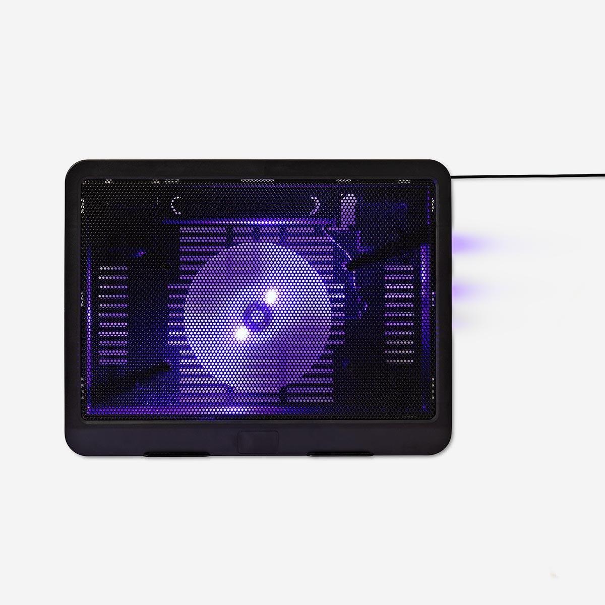 Black laptop cooler