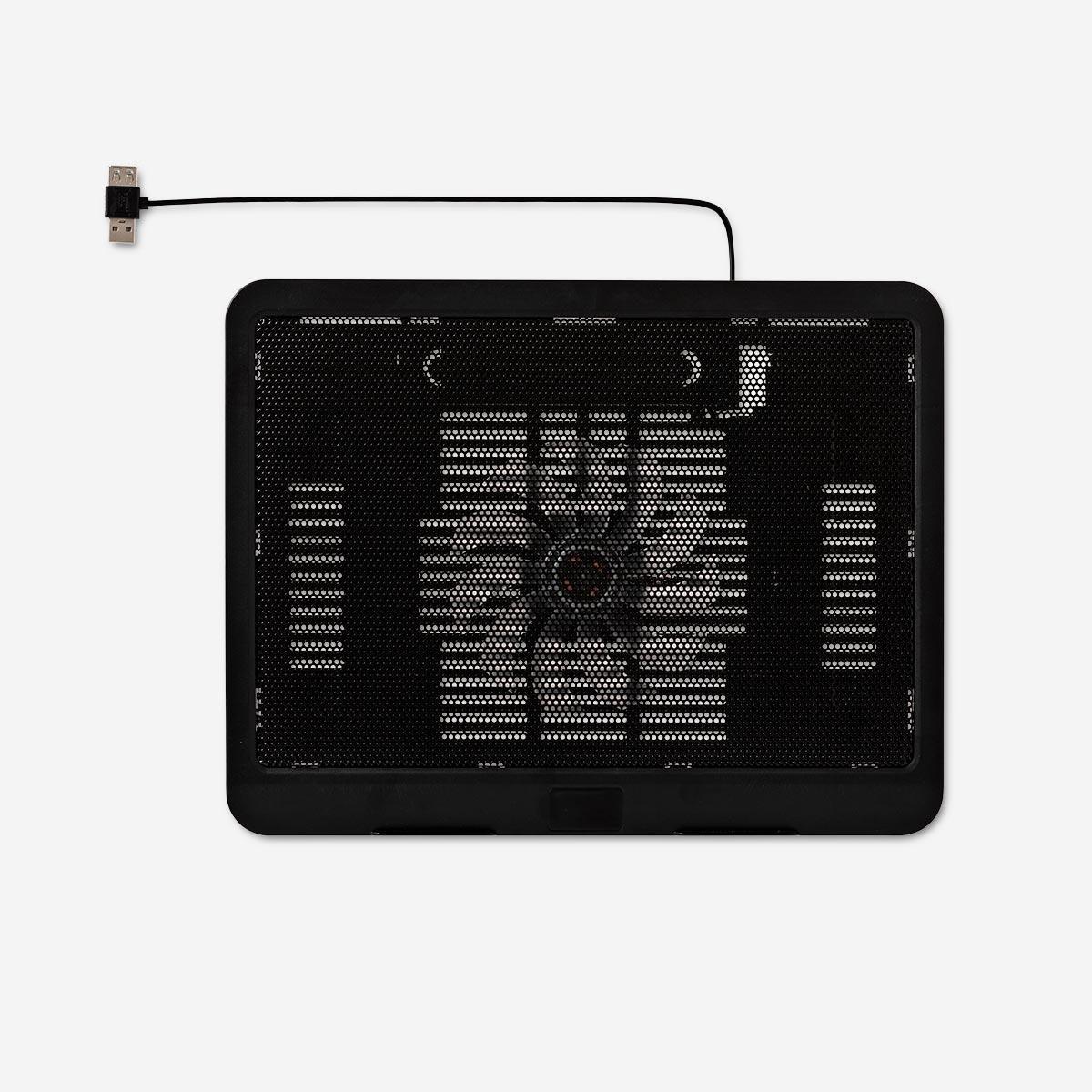Black laptop cooler