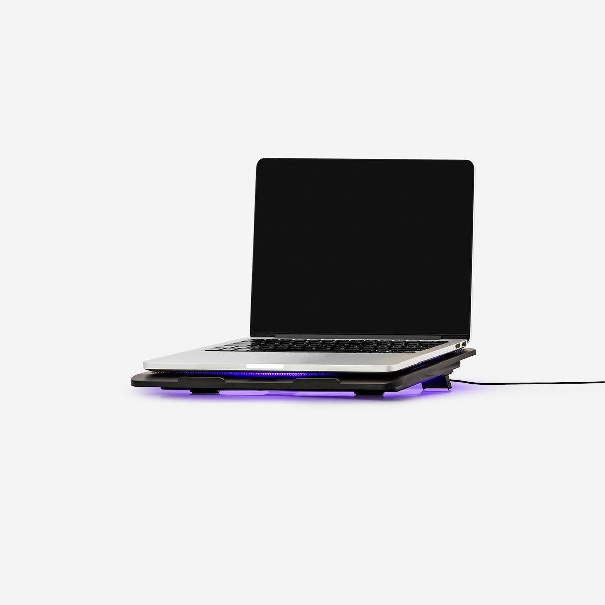 Black laptop cooler
