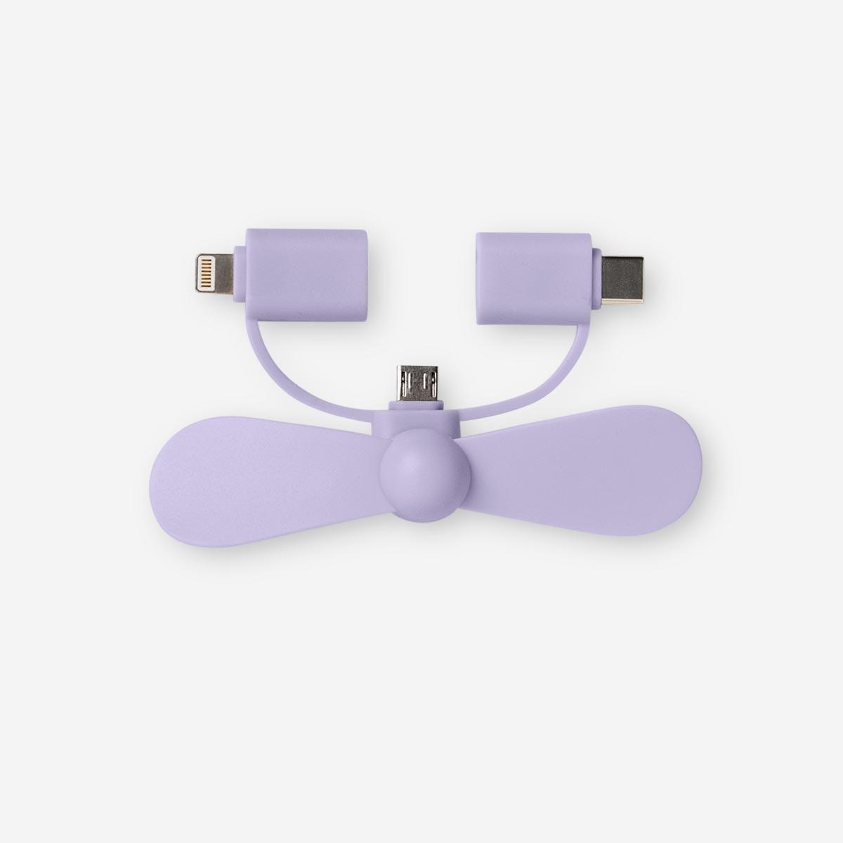 Purple smartphone fan