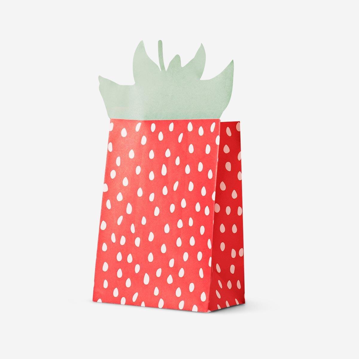 Red snack bags. 4 pcs