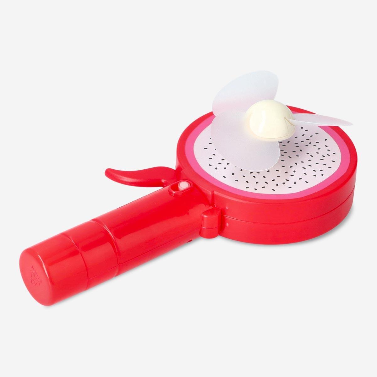 Red mist spray fan