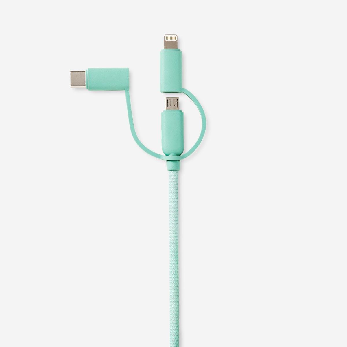 Multicolour usb charging cable