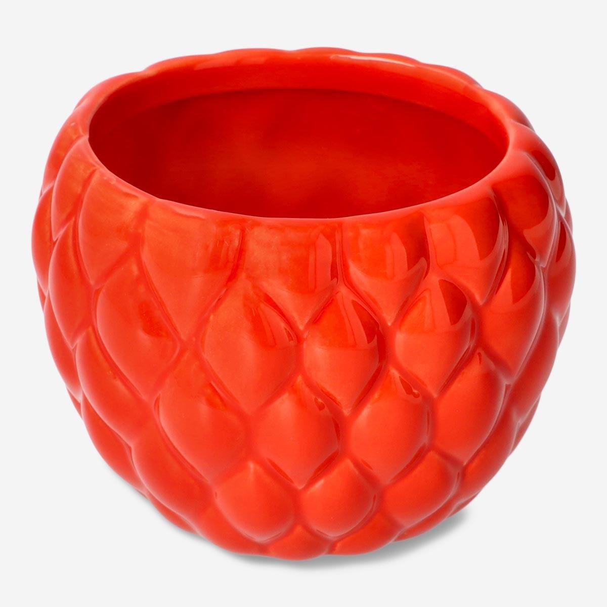 Red flowerpot