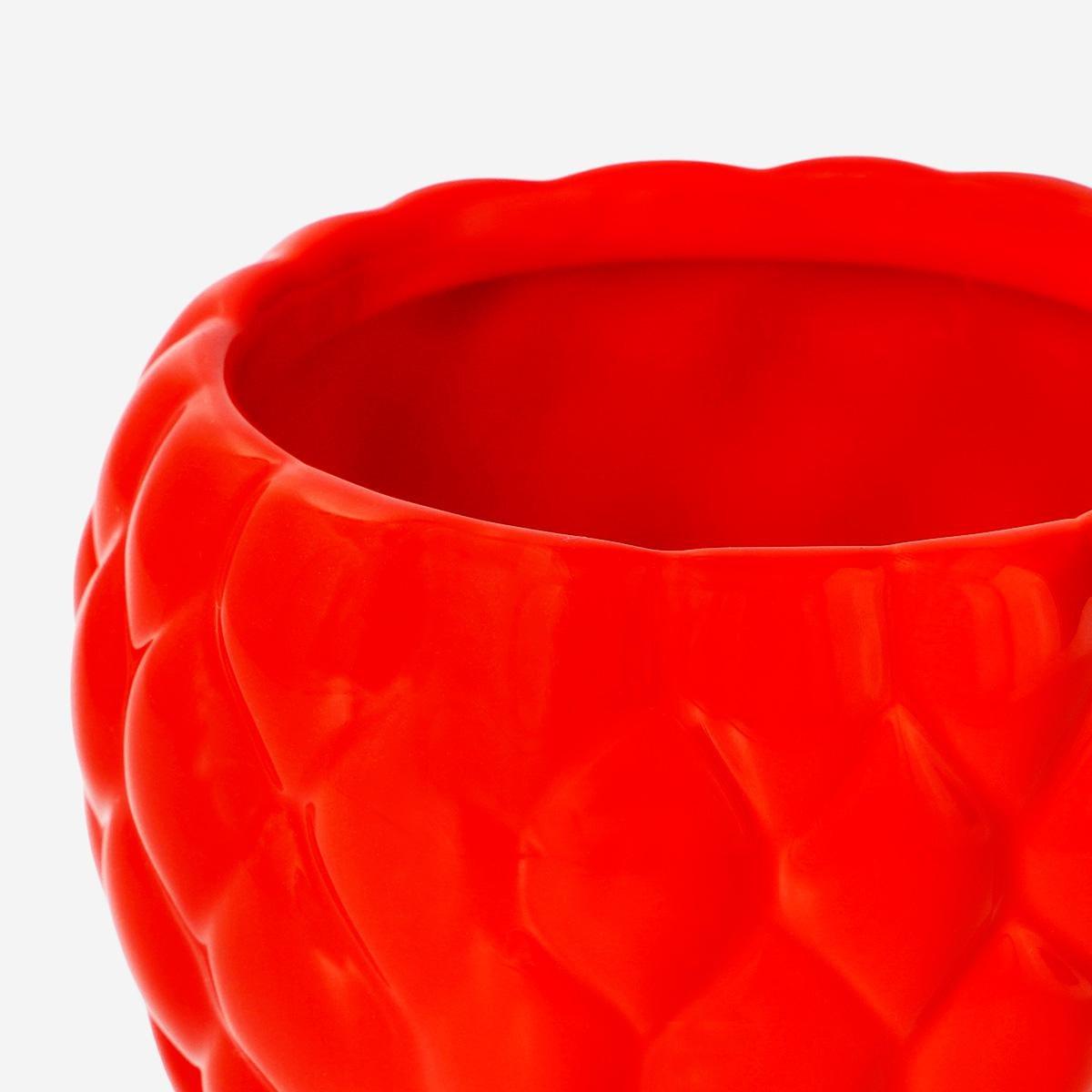 Red flowerpot