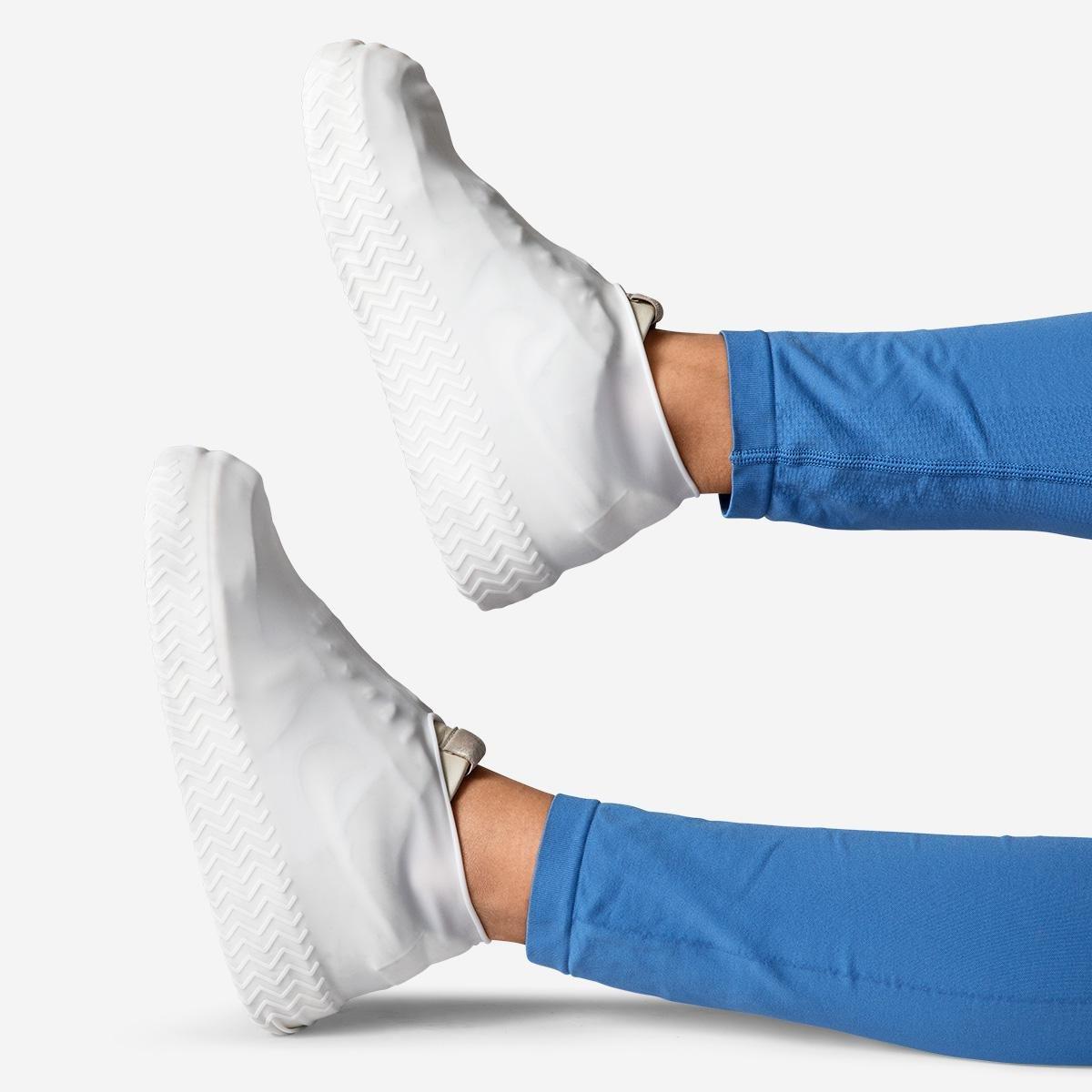 White Water-Repellent Shoe Covers