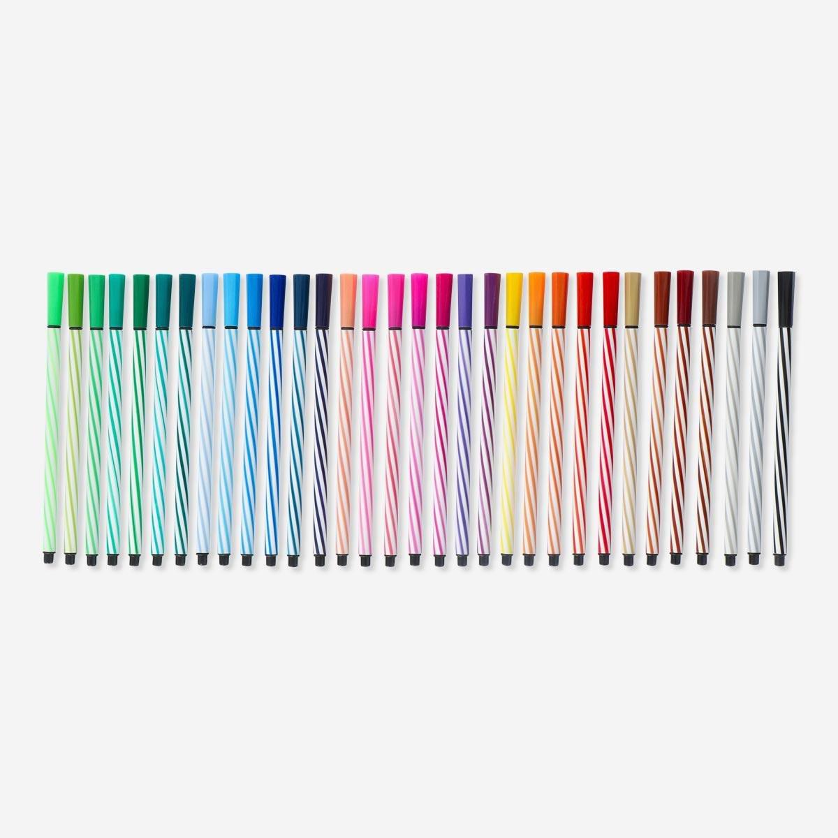 Multicolour fineliners. 32 pcs