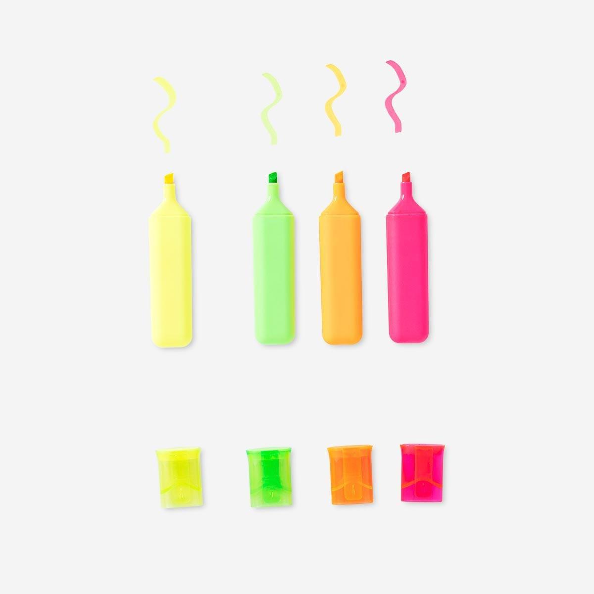 Multicolour highlighters. 4 pcs