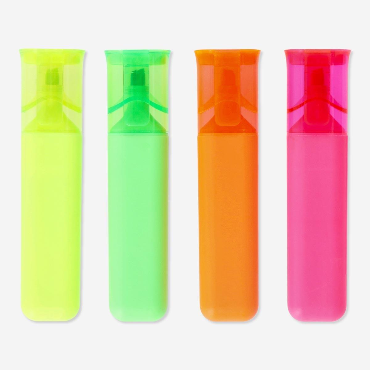 Multicolour highlighters. 4 pcs