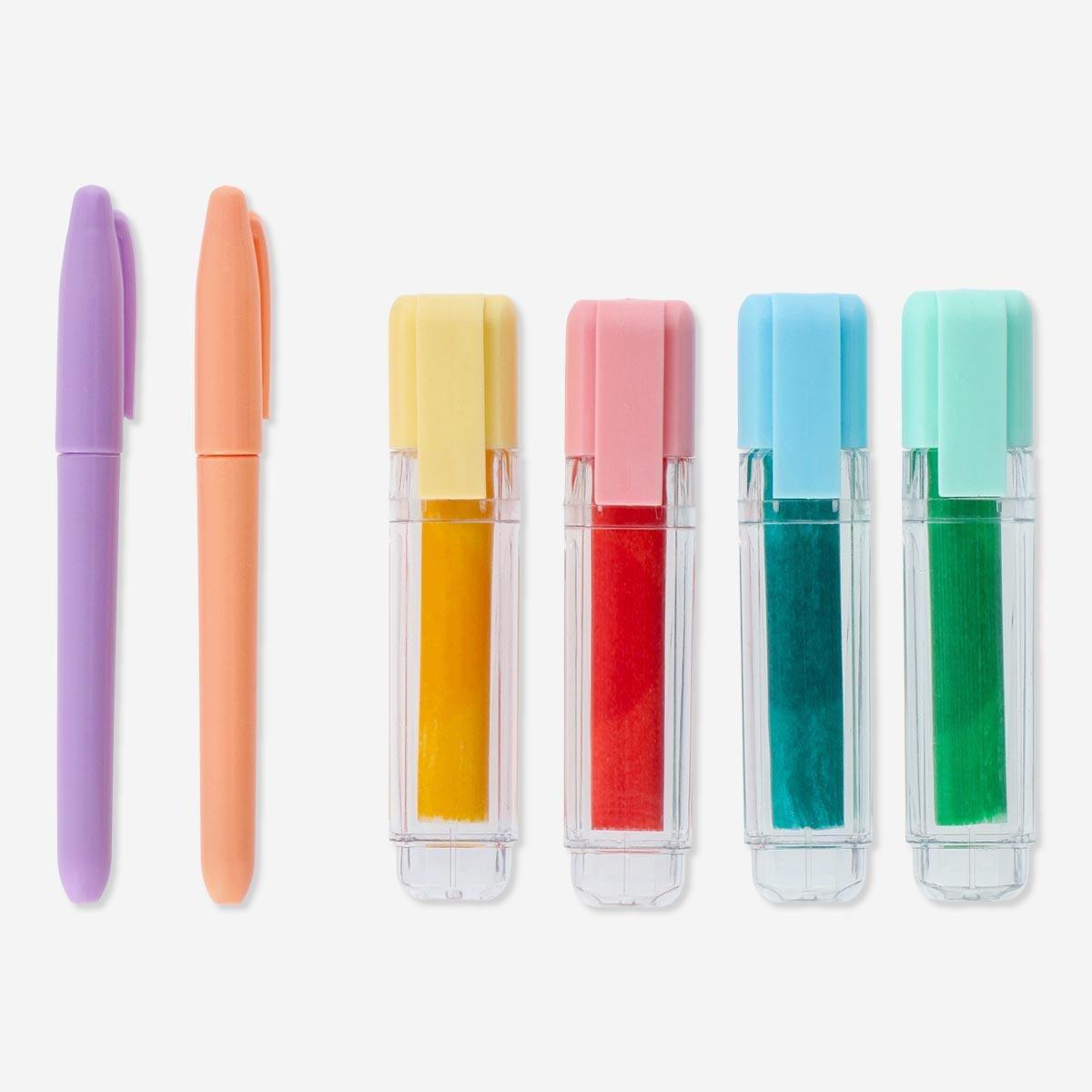 Multicolour highlighters. 6 pcs