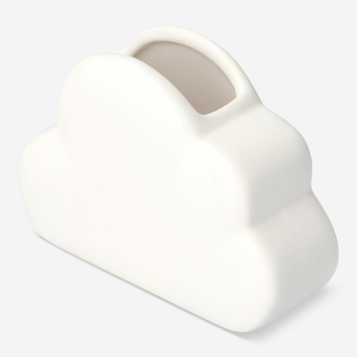 White toothbrush holder