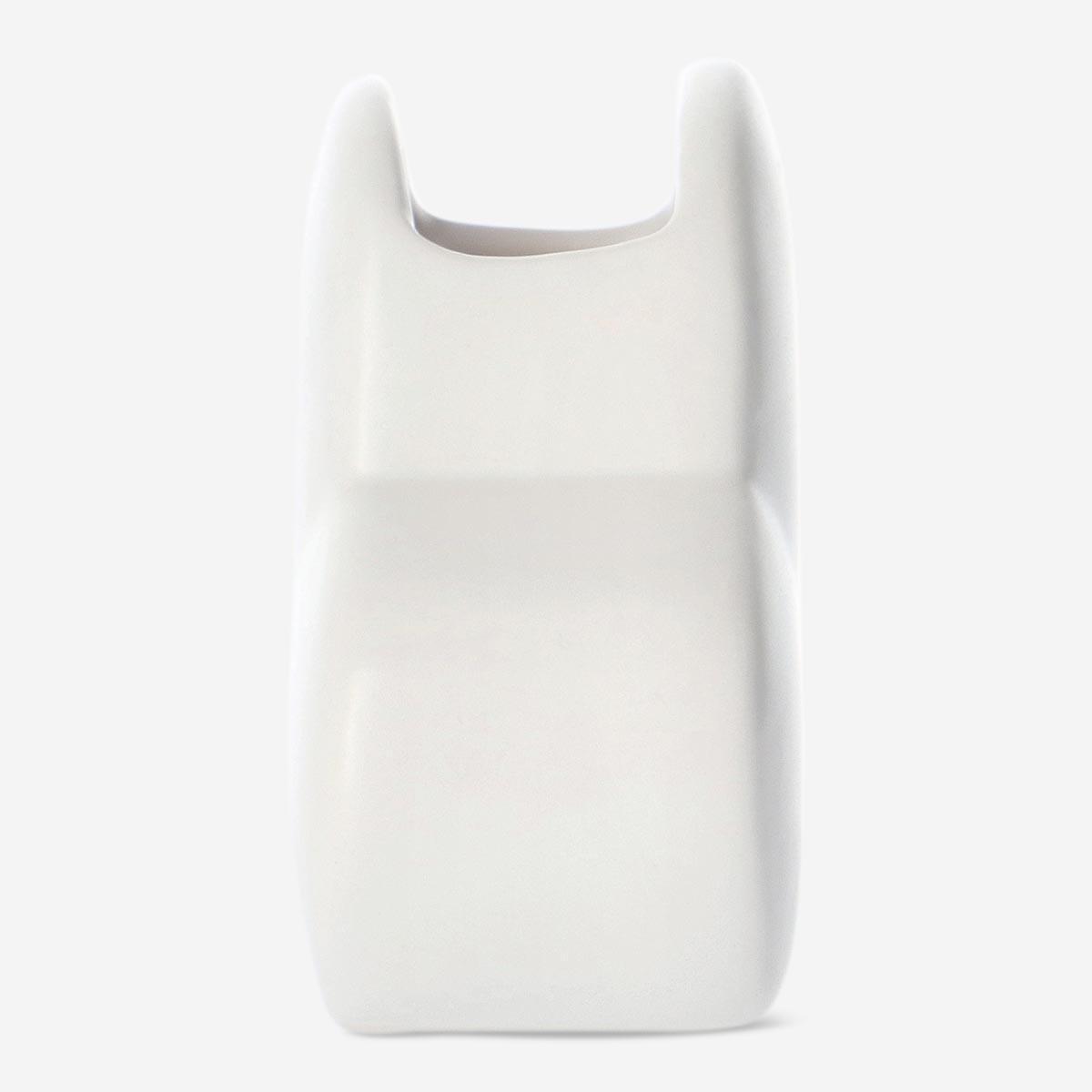 White toothbrush holder