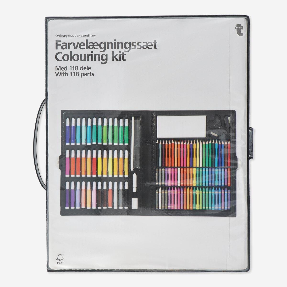 Multicolour colouring kit