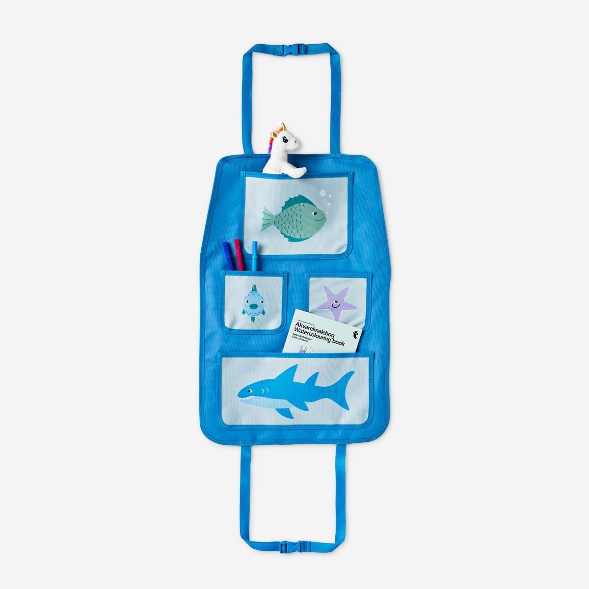 Blue Organiser For Car Seat