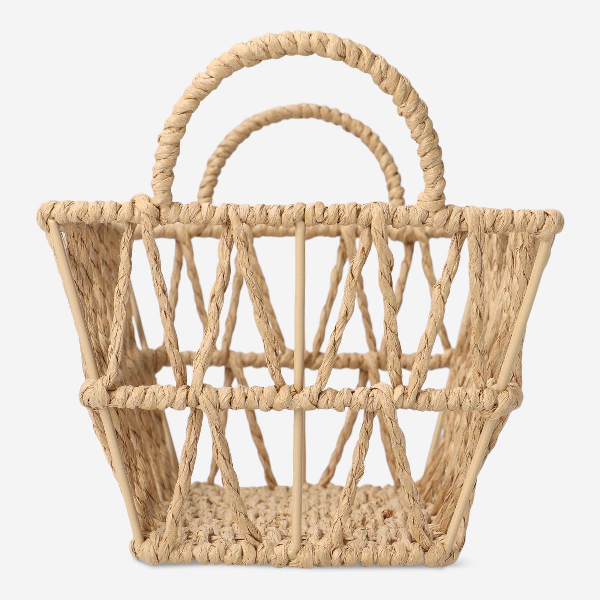 Beige decorative basket