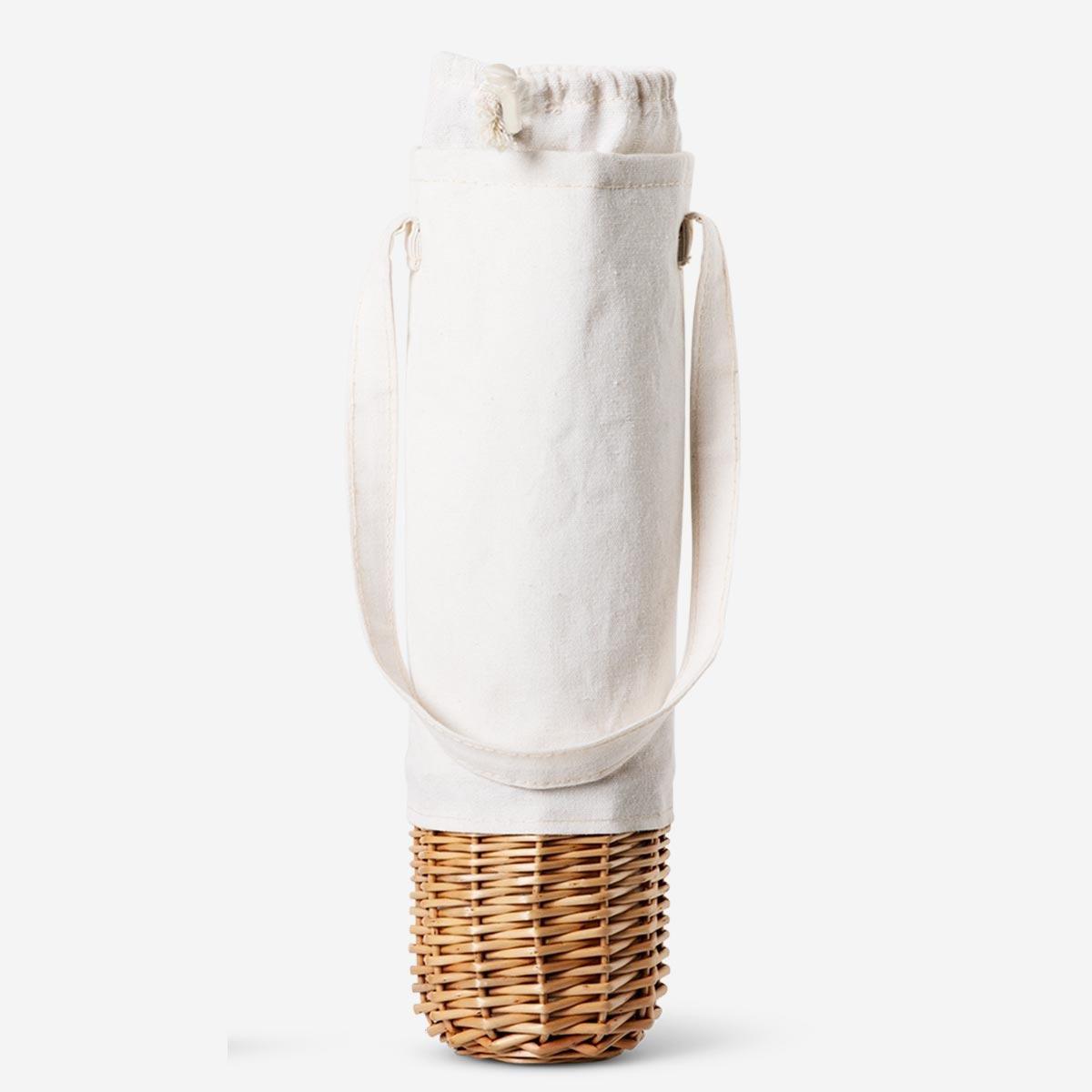 White cooler bag for bottle
