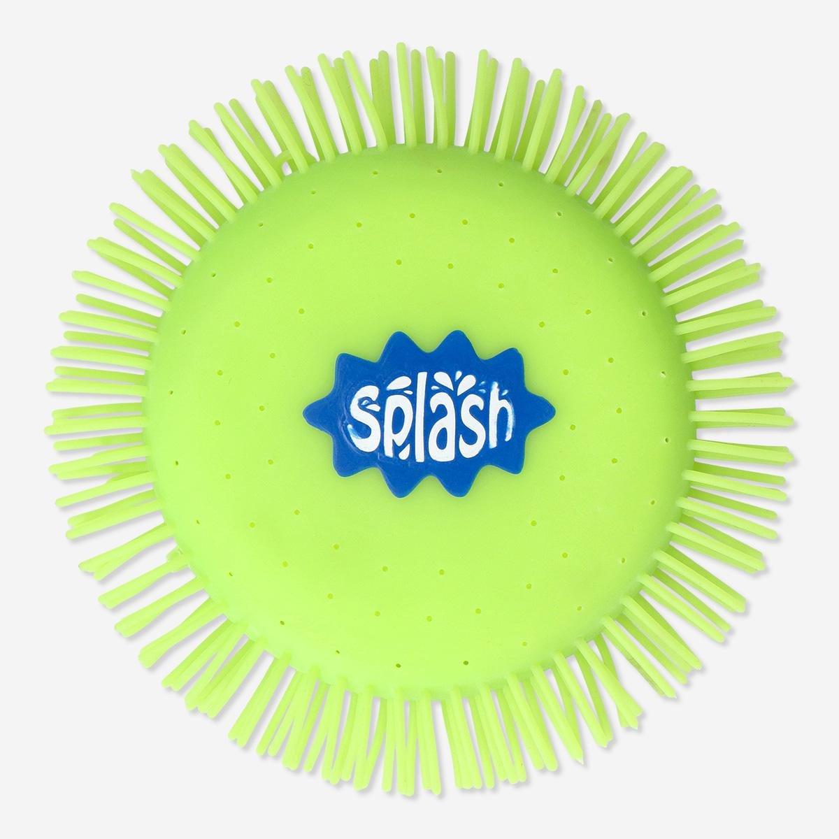 Green flying disc. for water play