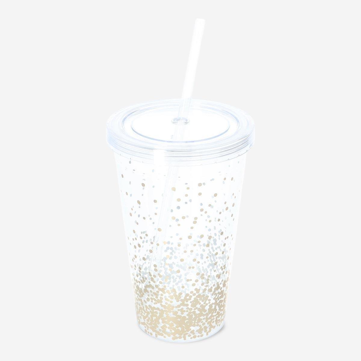 Gold Glitter Tumbler