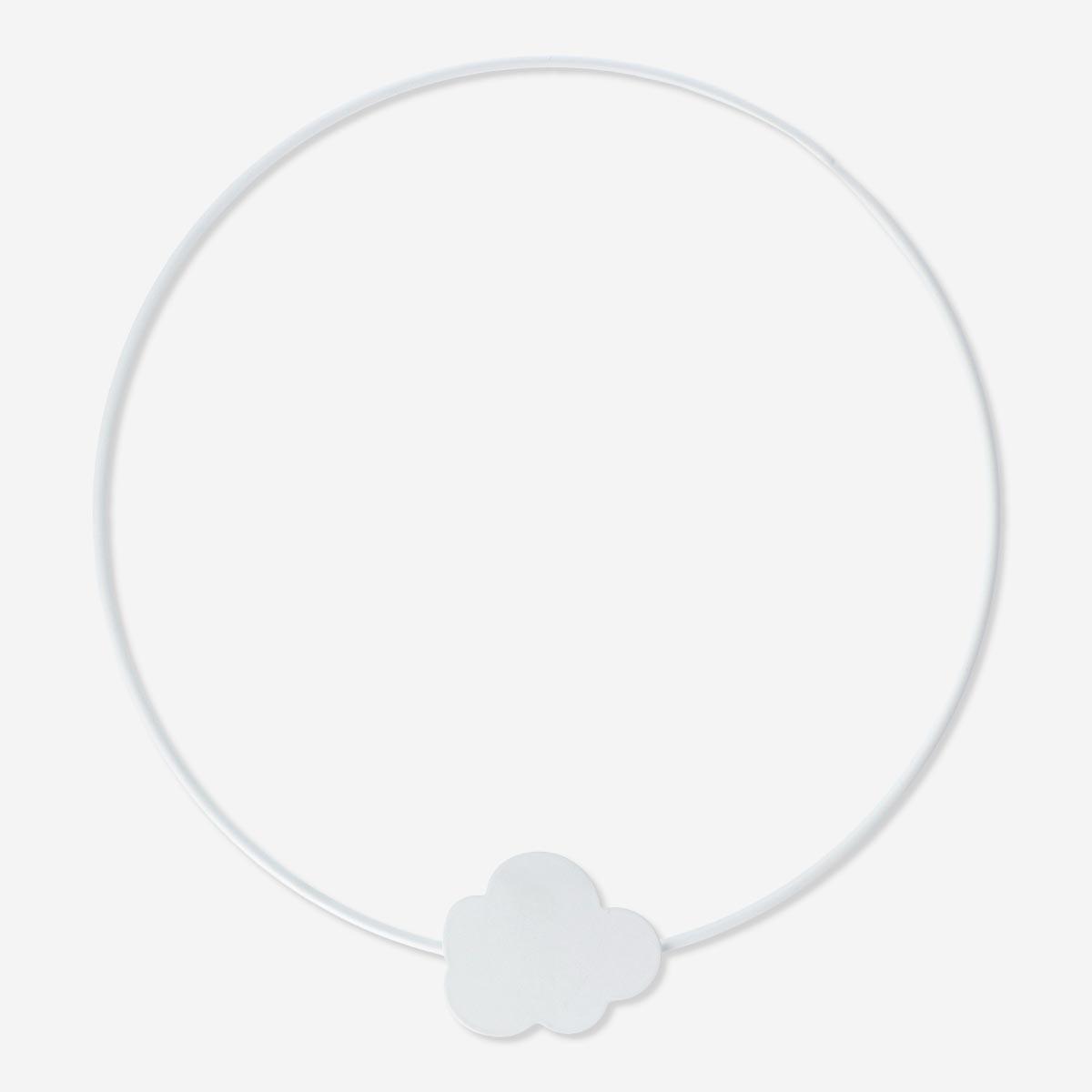 White towel ring