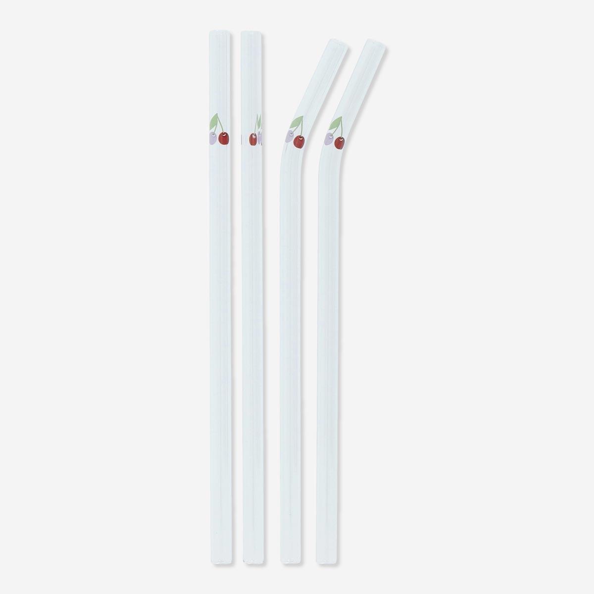 WHITE      Reusable straws. 4 pcs