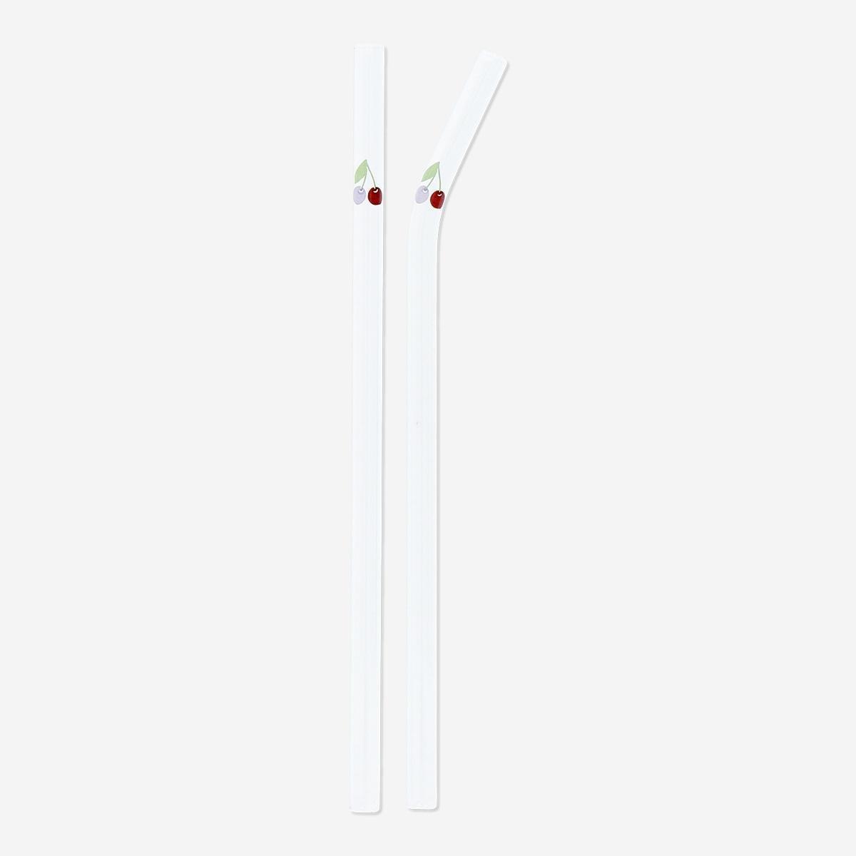 WHITE      Reusable straws. 4 pcs