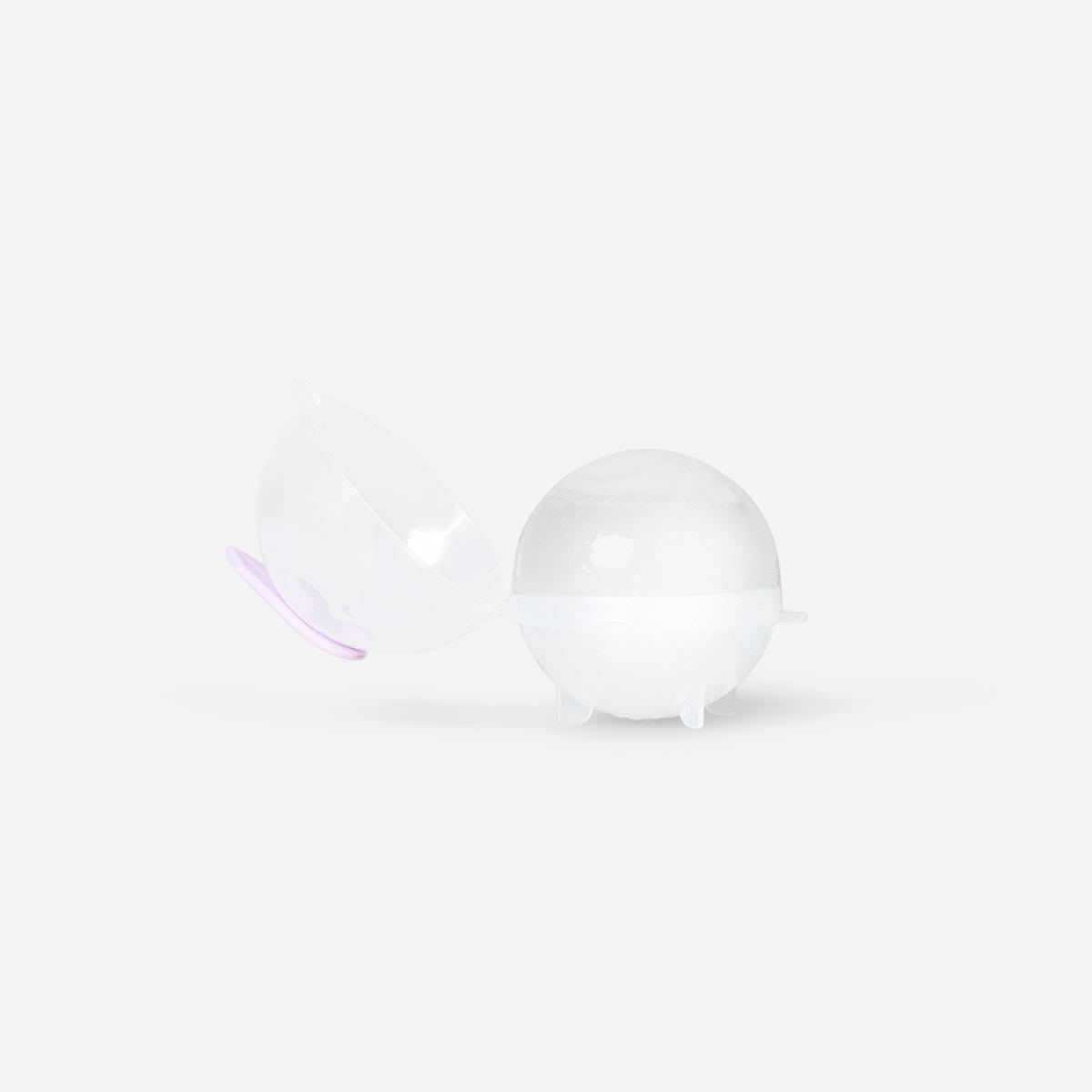 WHITE      Ice ball moulds. 4 pcs