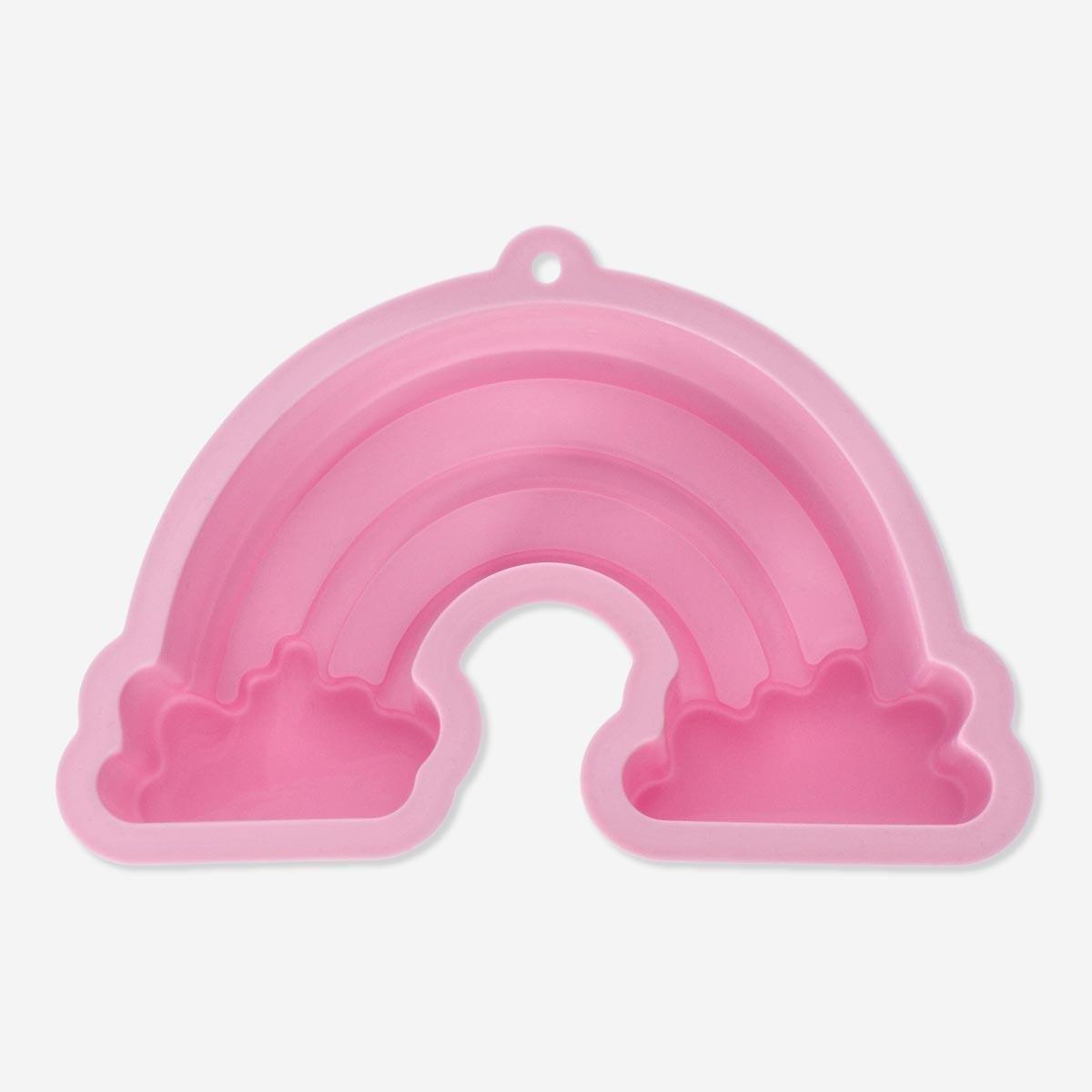 Pink baking mould. silicone