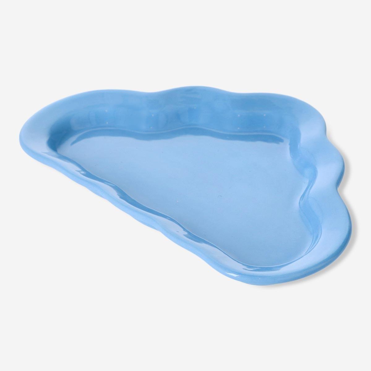 Blue Cloud-Shaped serving dish