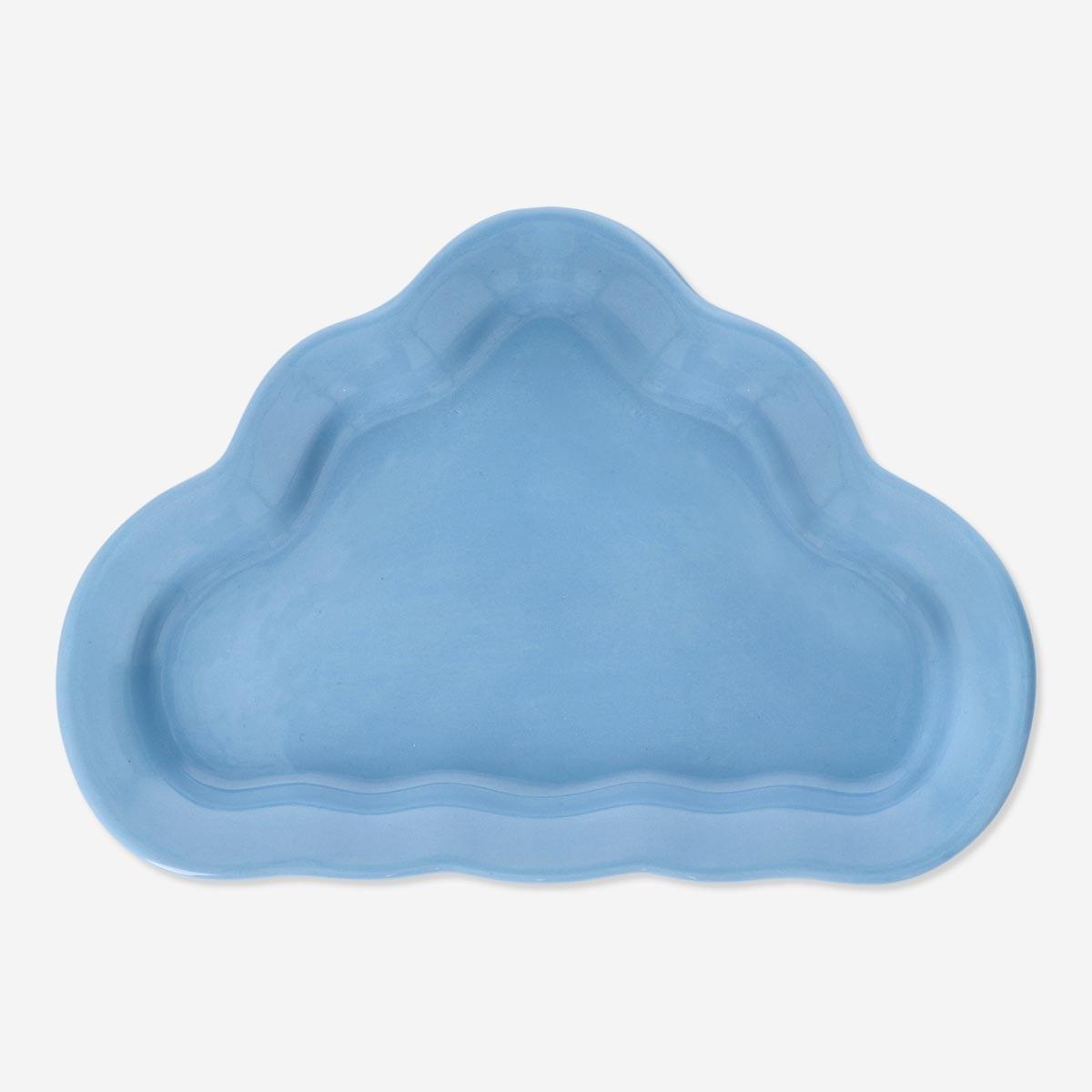 Blue Cloud-Shaped serving dish