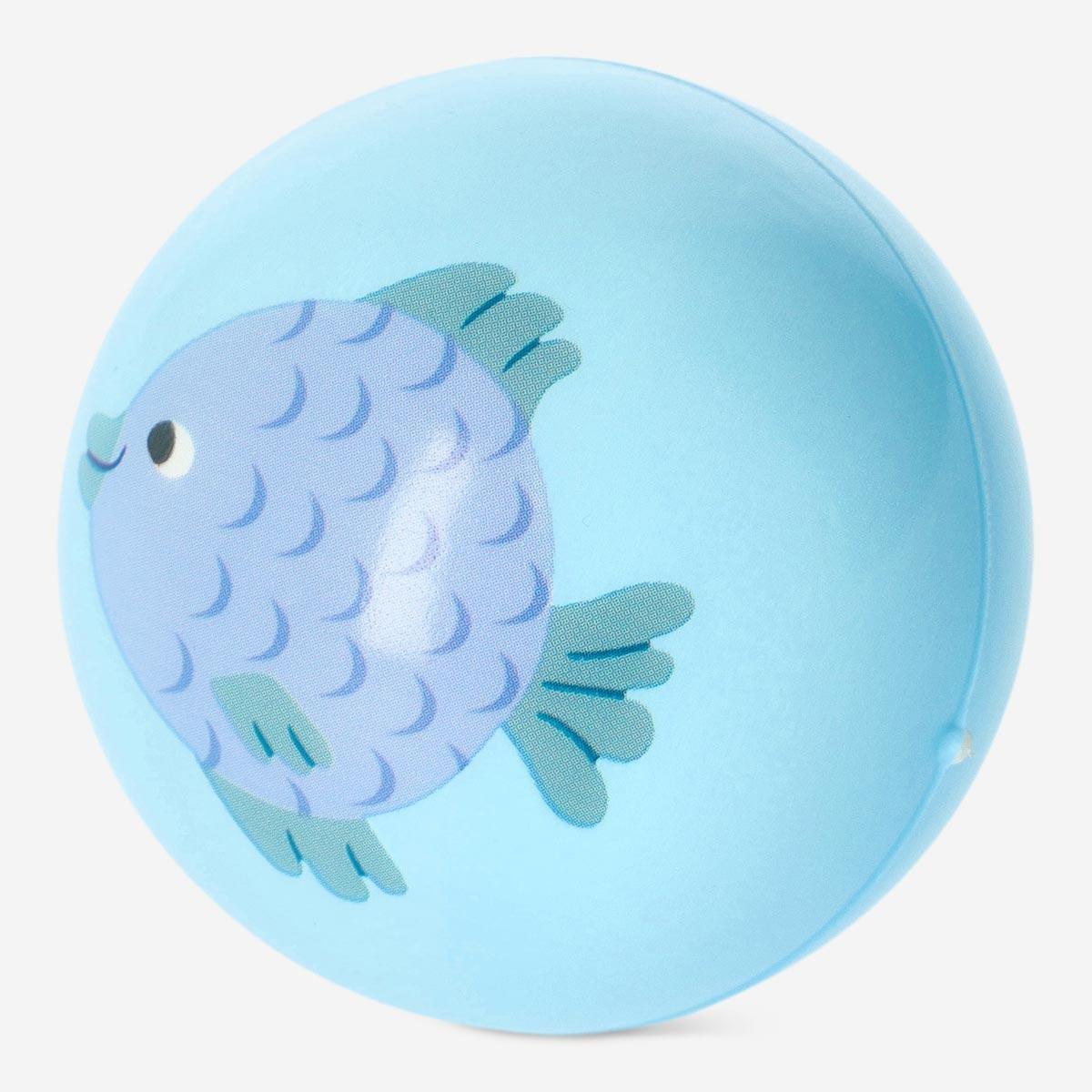 Blue rubber- ball