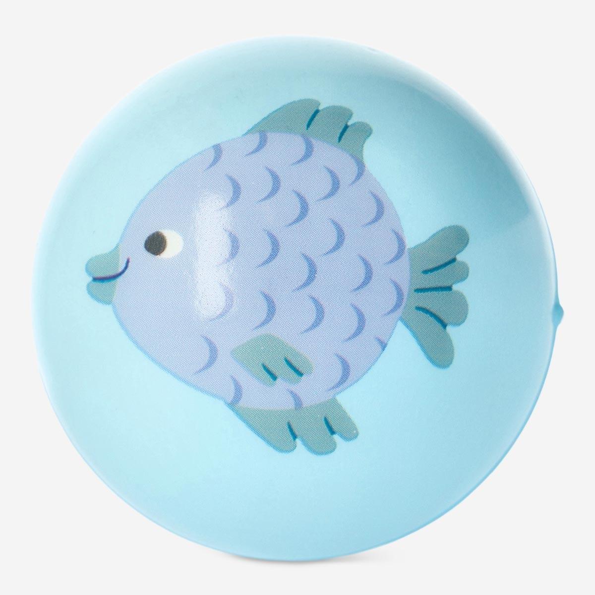 Blue rubber- ball