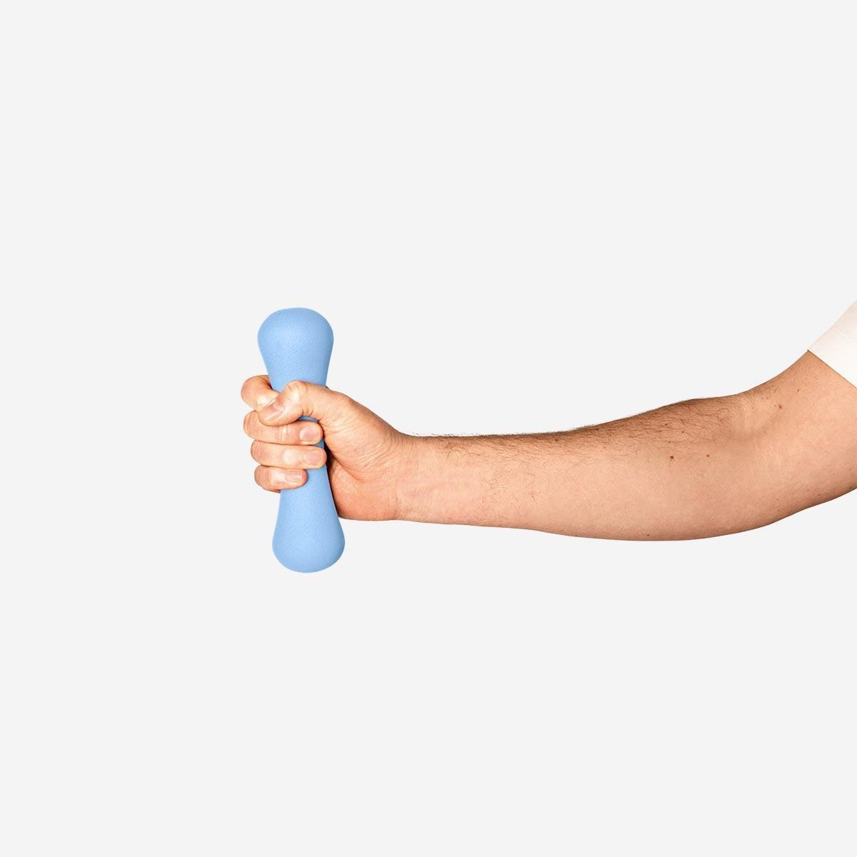 Blue dumbbell. 2 kg