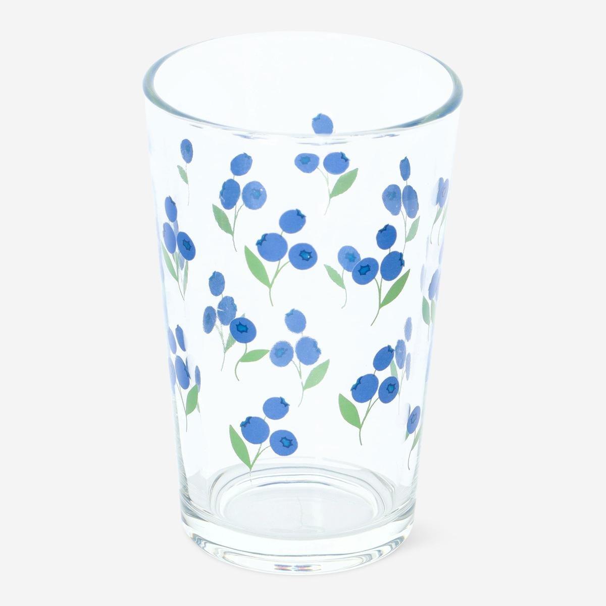 Blue drinking glass