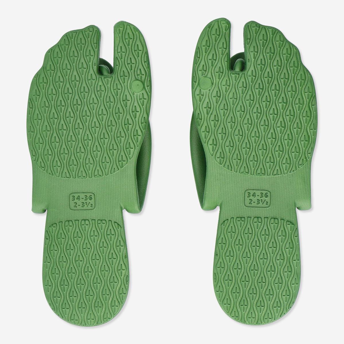 Green massage flip-flops. size 40-42