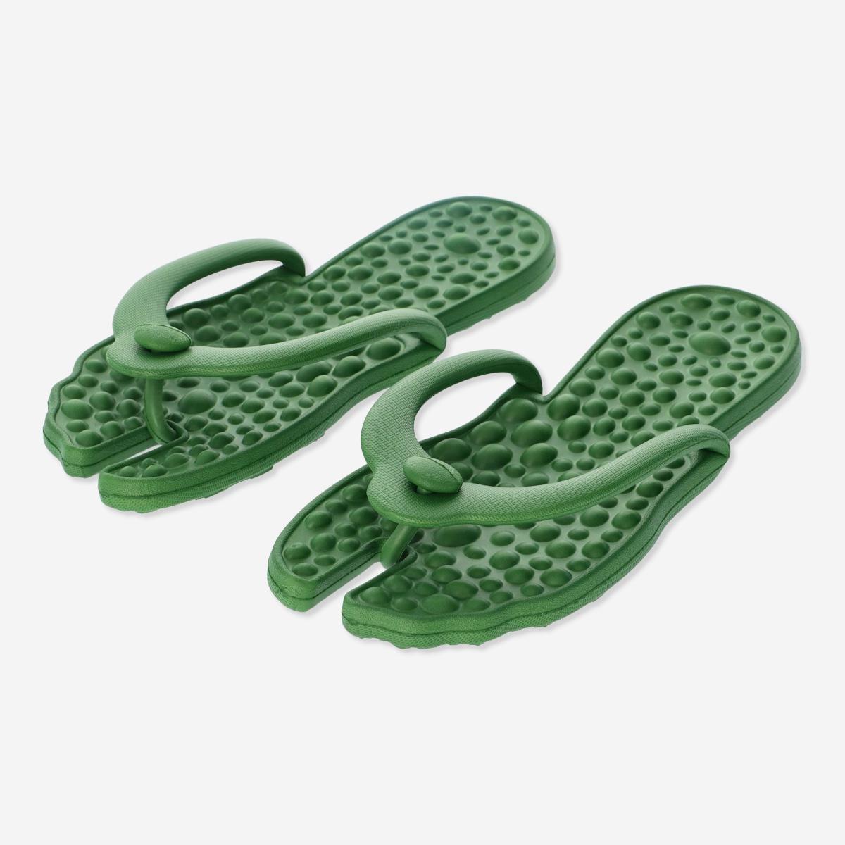 Green massage flip-flops. size 40-42