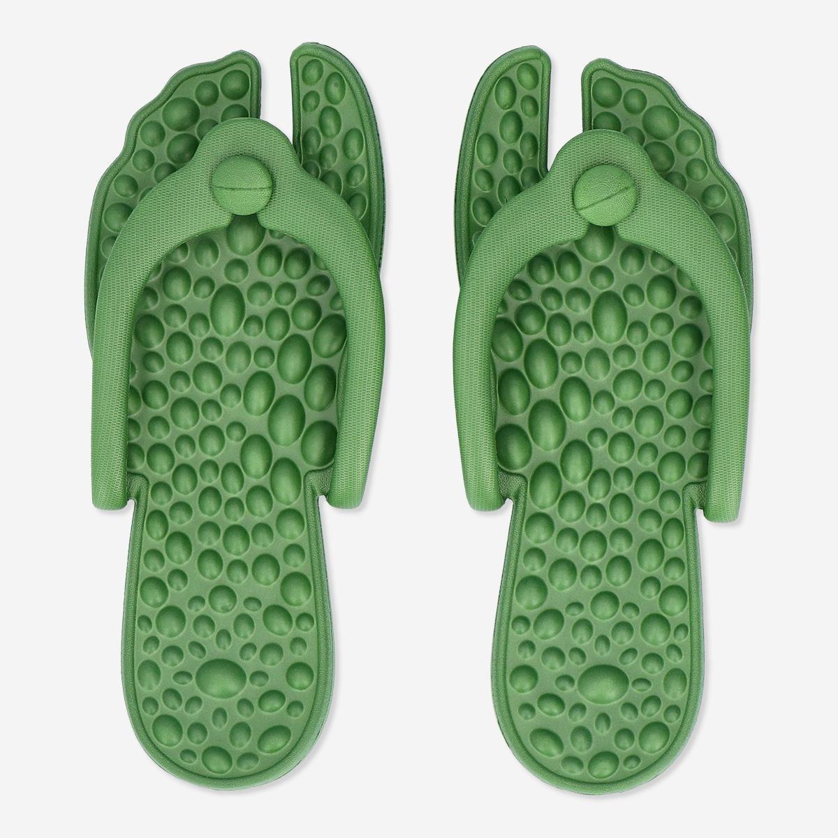 Green massage flip-flops. size 40-42