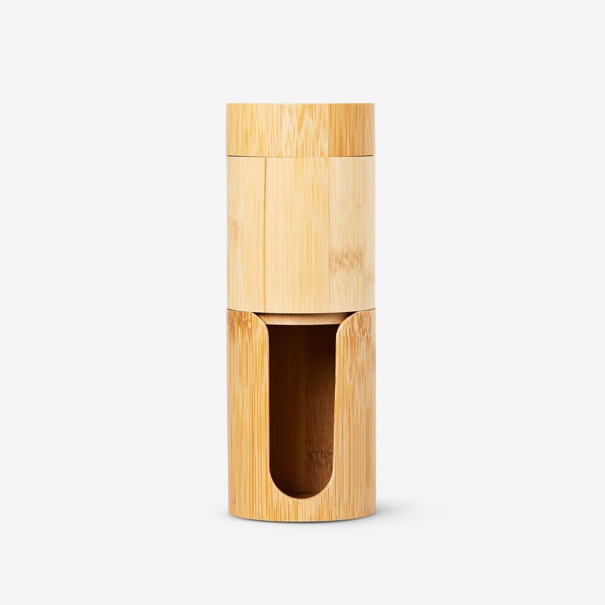 Beige organiser. for cotton pads and buds