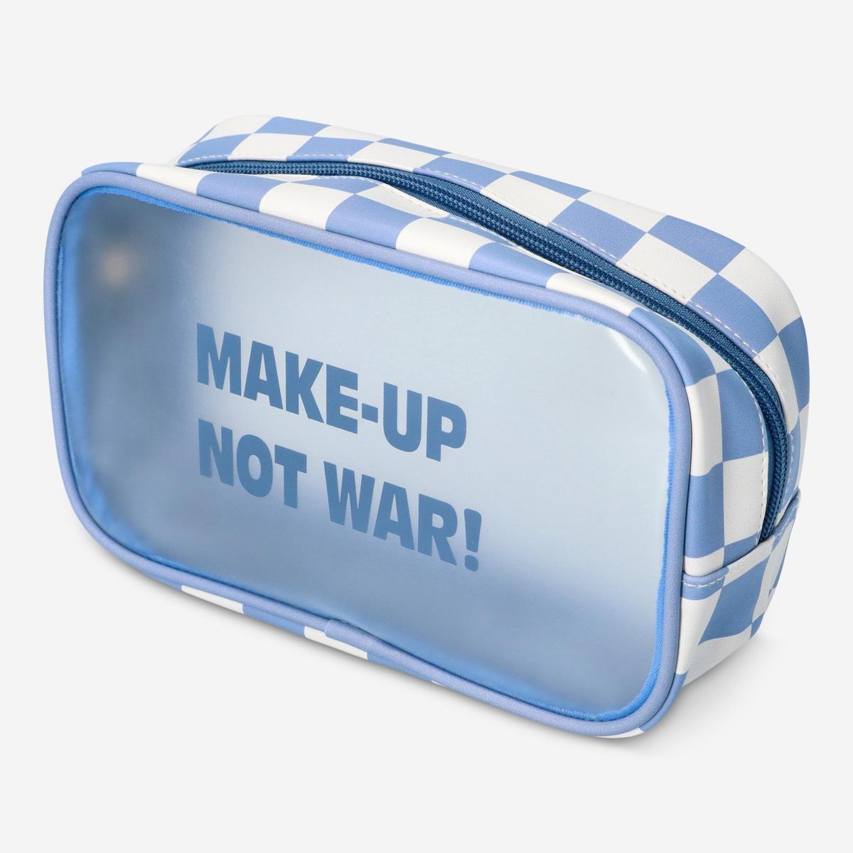 Blue cosmetic bag