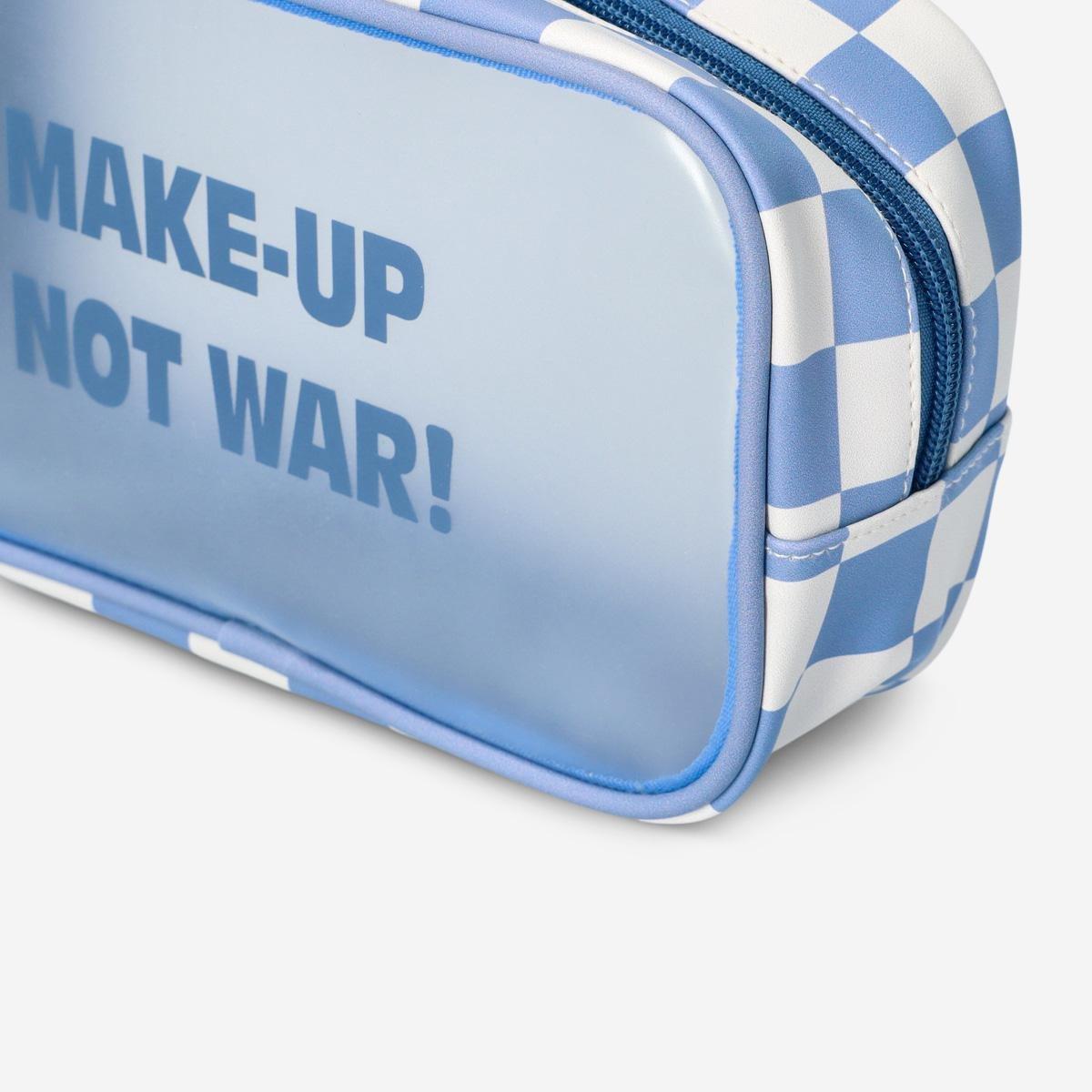 Blue cosmetic bag