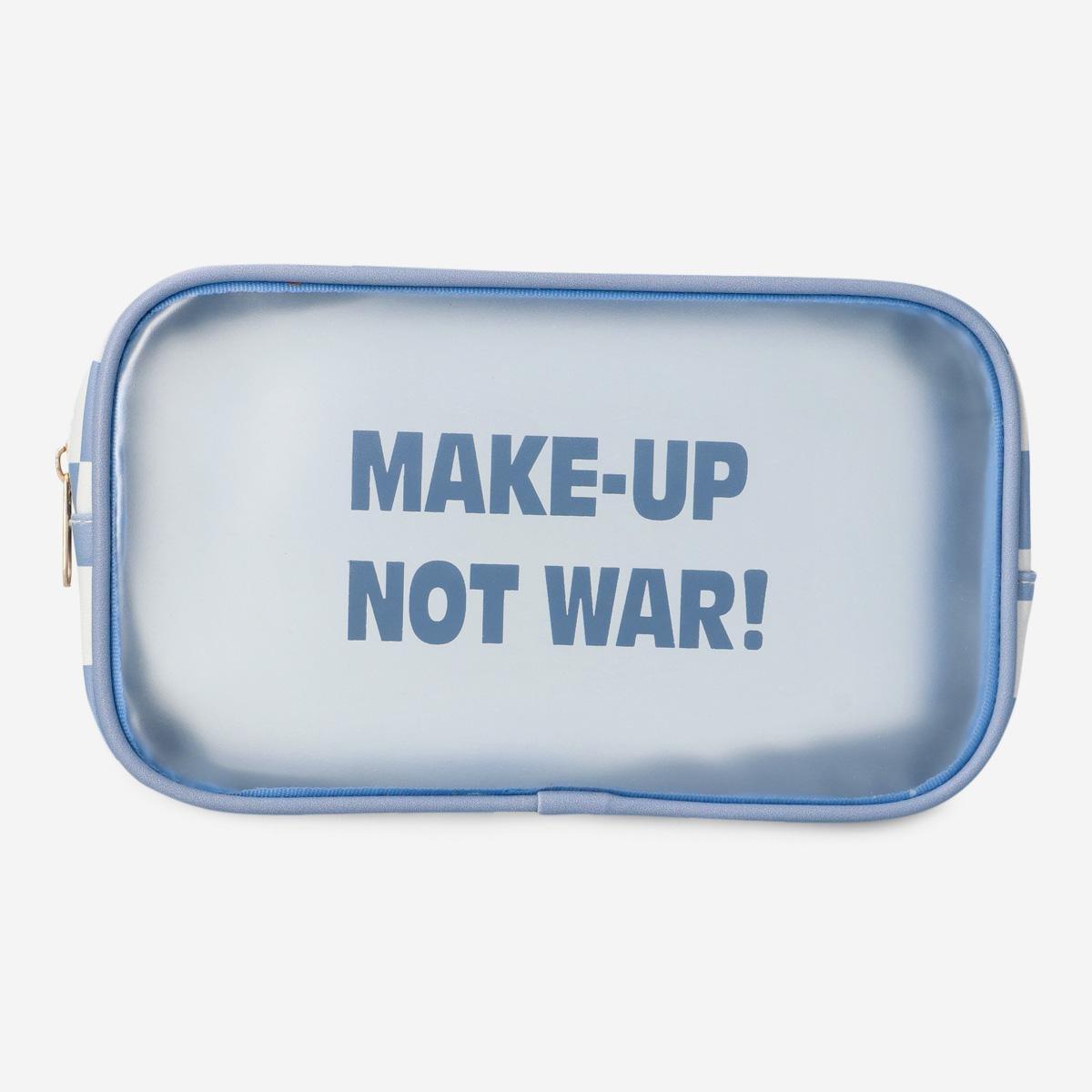 Blue cosmetic bag
