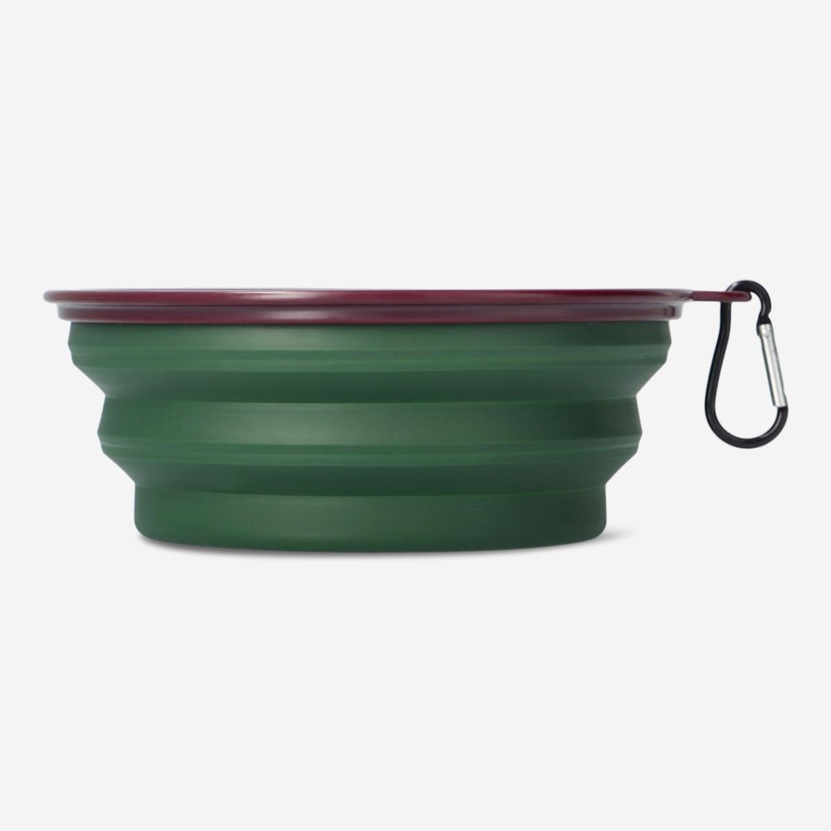 Green Pet Bowl. Foldable