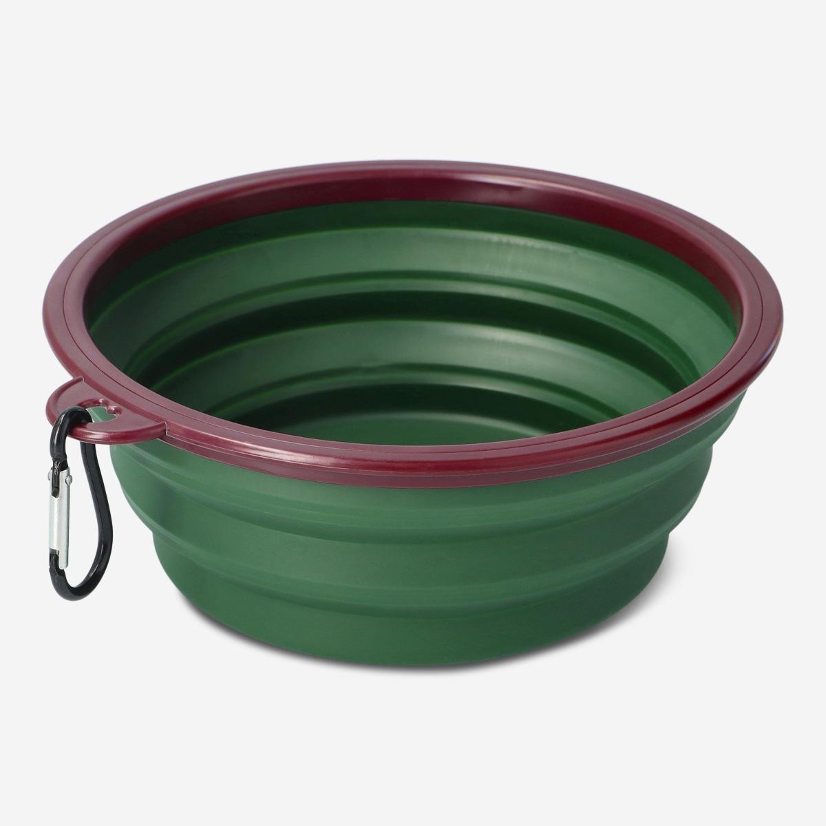 Green Pet Bowl. Foldable
